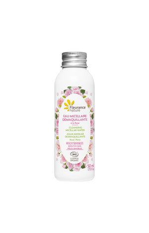 Eaux micellaires démaquillantes bio - Rose - Peaux sensibles - 3 x 50 ml