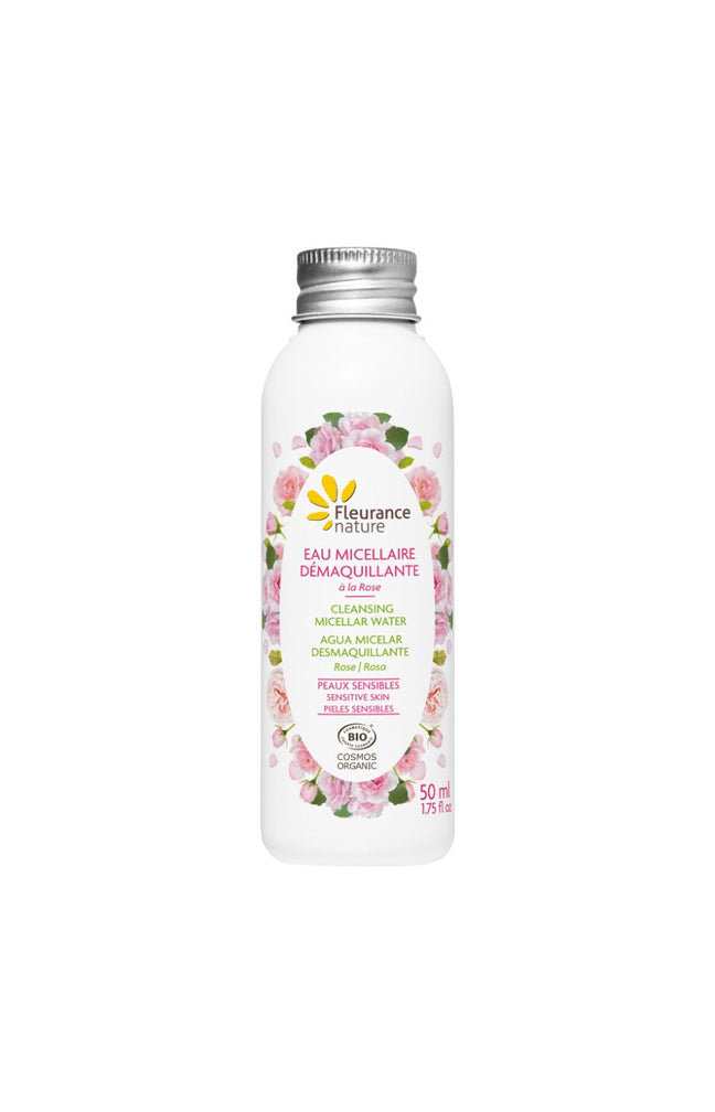 Eaux micellaires démaquillantes bio - Rose - Peaux sensibles - 3 x 50 ml