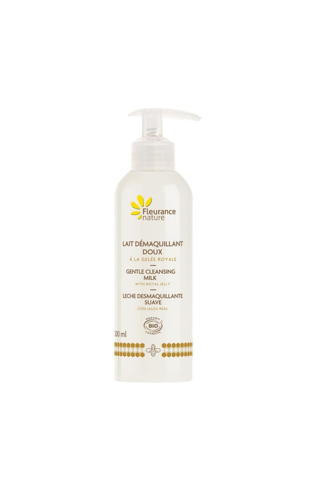 Lait démaquillant doux bio - Gelée royale - Visage - 200 ml