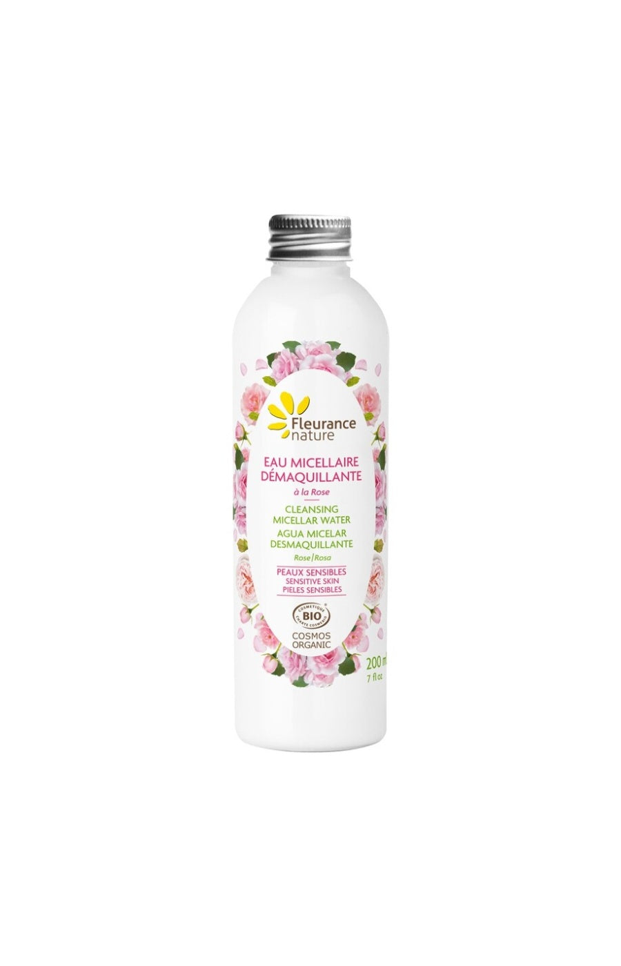 Eaux micellaires démaquillantes bio - Rose - Peaux sensibles - 2 x 200 ml