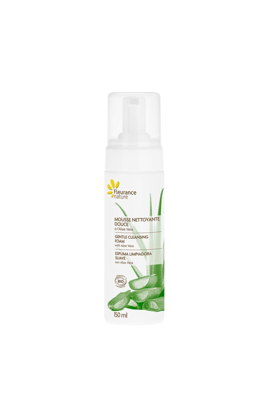 Mousse nettoyante bio - Aloe vera - Visage
