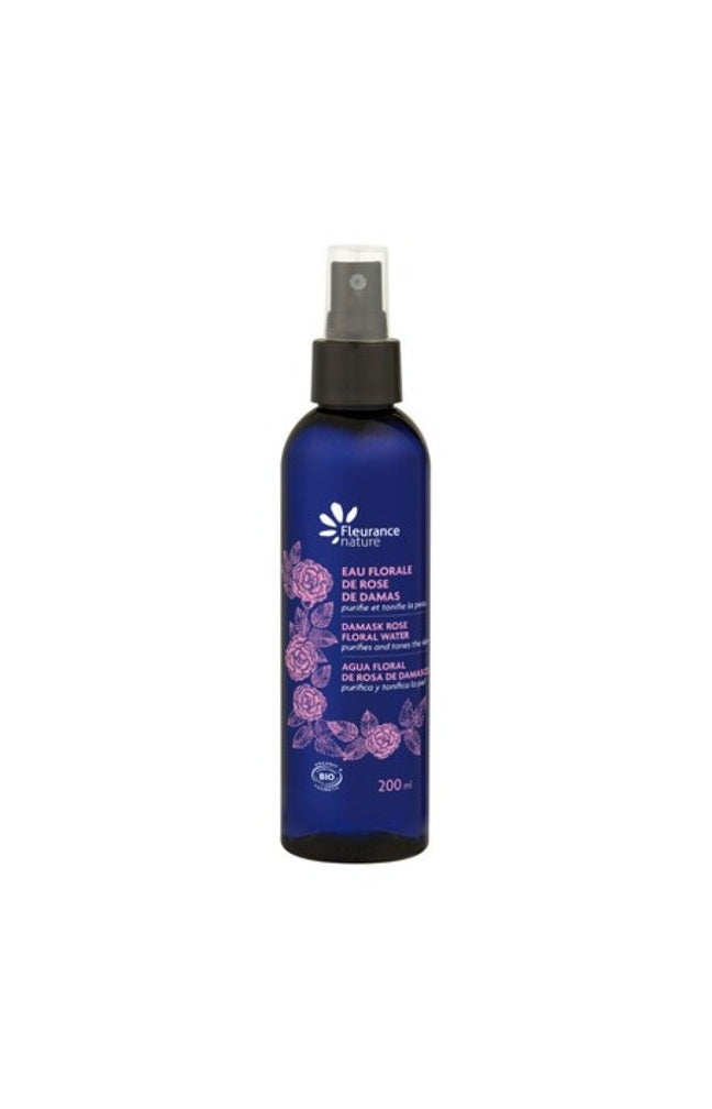 Eau florale bio illuminatrice et tonifiante - Rose de Damas - Visage - 200 ml