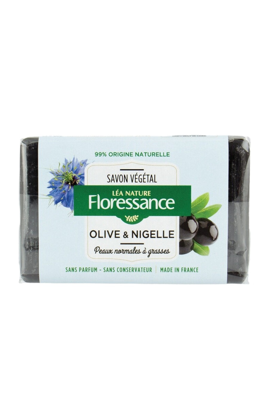 Savon végétal - Olive et nigelle - Peaux normales à grasses -  Corps - 200 g