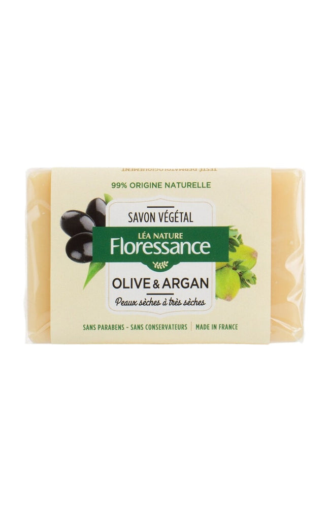 Savons végétaux - Olive & argan - Peaux sèches à très sèches - Corps - 3 x 100 g