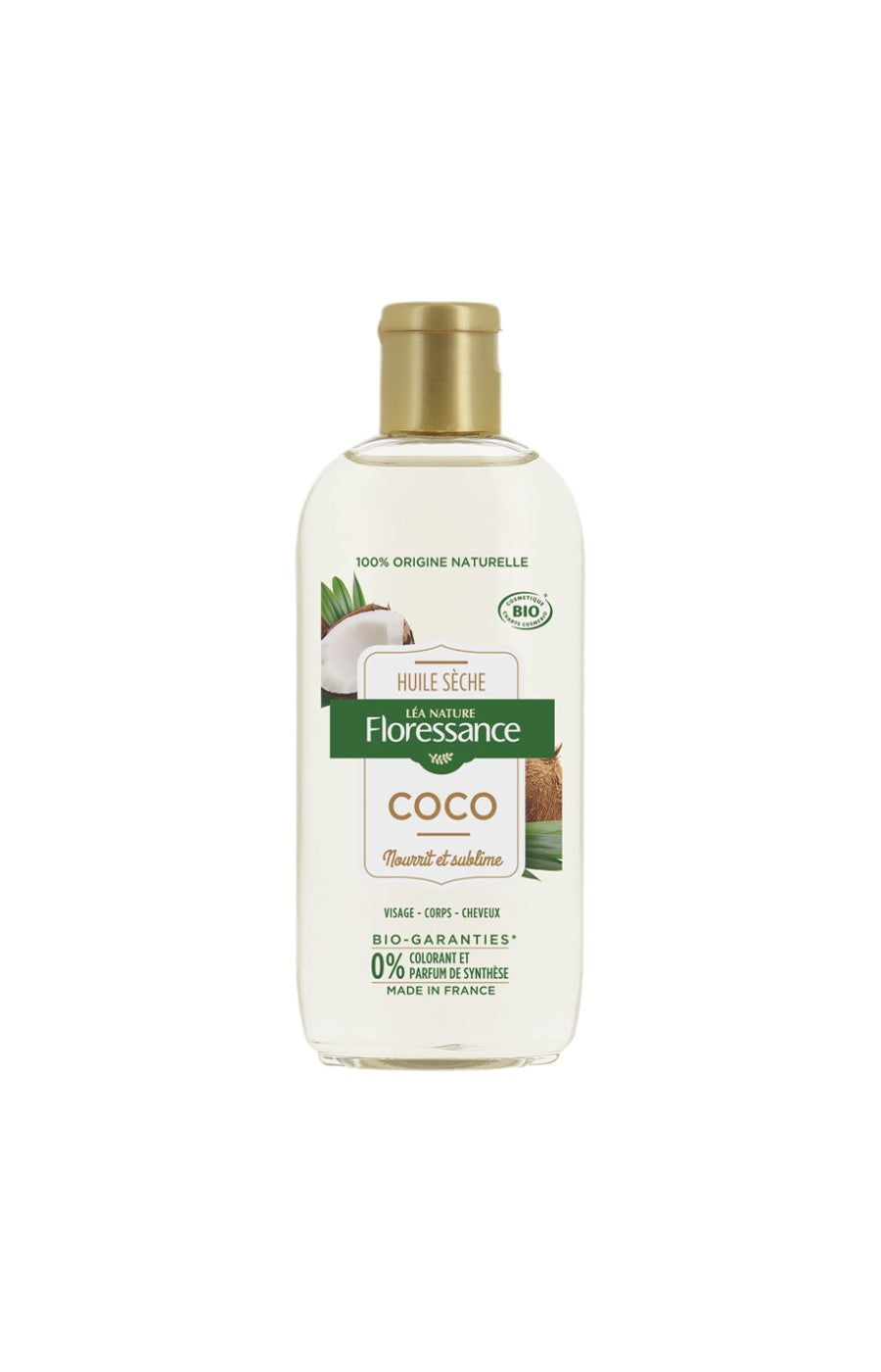 Huile sèche de coco bio - Visage, corps & cheveux - 150 ml