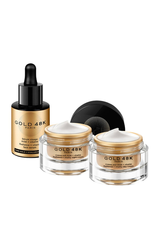 Routine éclat & vitalité - Or pur & acide hyaluronique - Visage - 3 produits