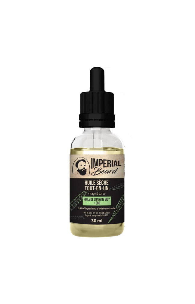 Huile sèche multiusage - CBD - Visage & barbe - 30 ml