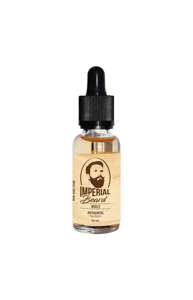 Huile à barbe - Authentic - Argan, olive & noyau d'abricot - 30 ml