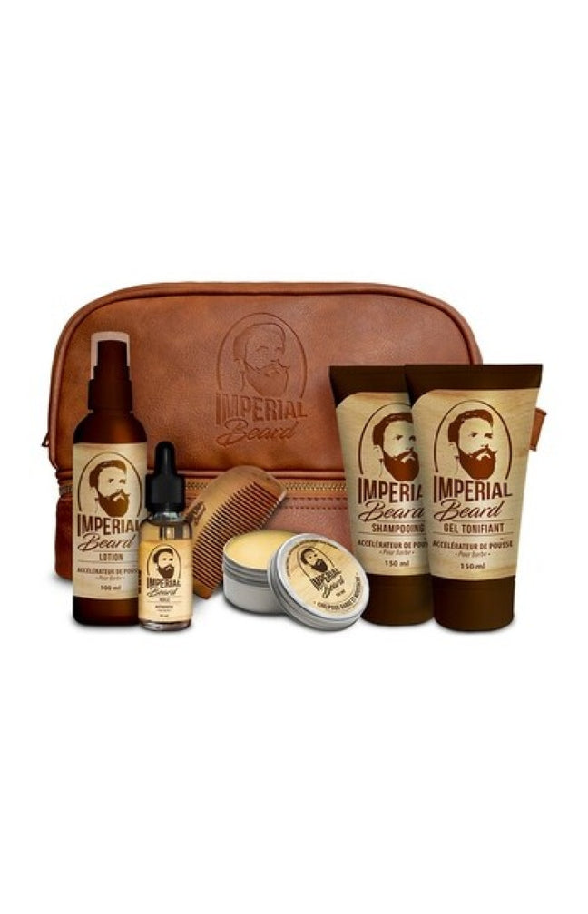 Trousse "Pousse de la barbe" - 5 soins & un peigne