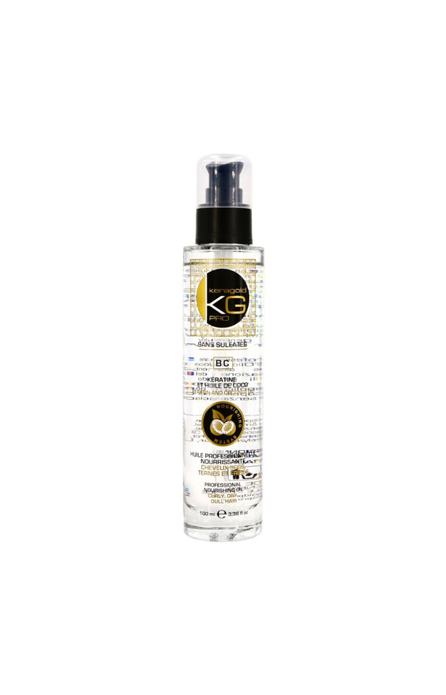 Huile nourrissante - Kératine & huile de coco - Cheveux secs, ternes & frisés - 100 ml