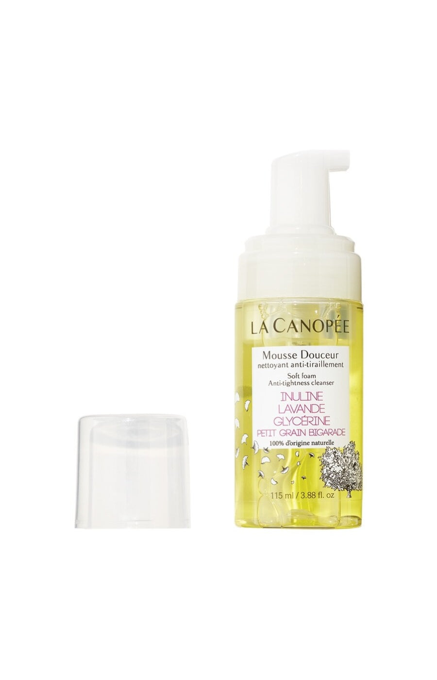 Mousse douceur nettoyante - Inuline, lavande, glycérine & petit grain - Visage - 115 ml