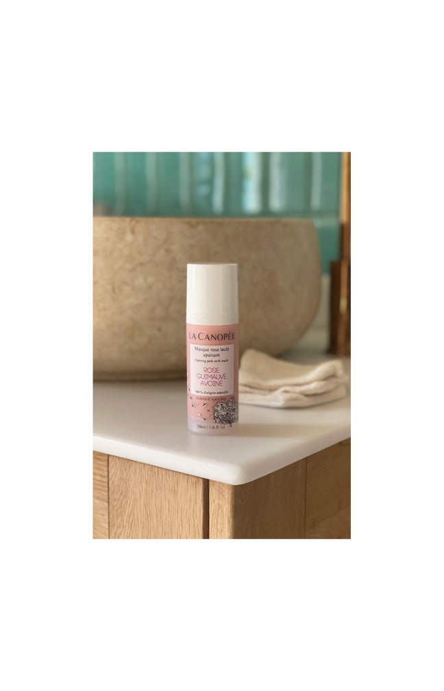 Masque rose lacté apaisant - Rose, guimauve & avoine - Peaux sèches & sensibles