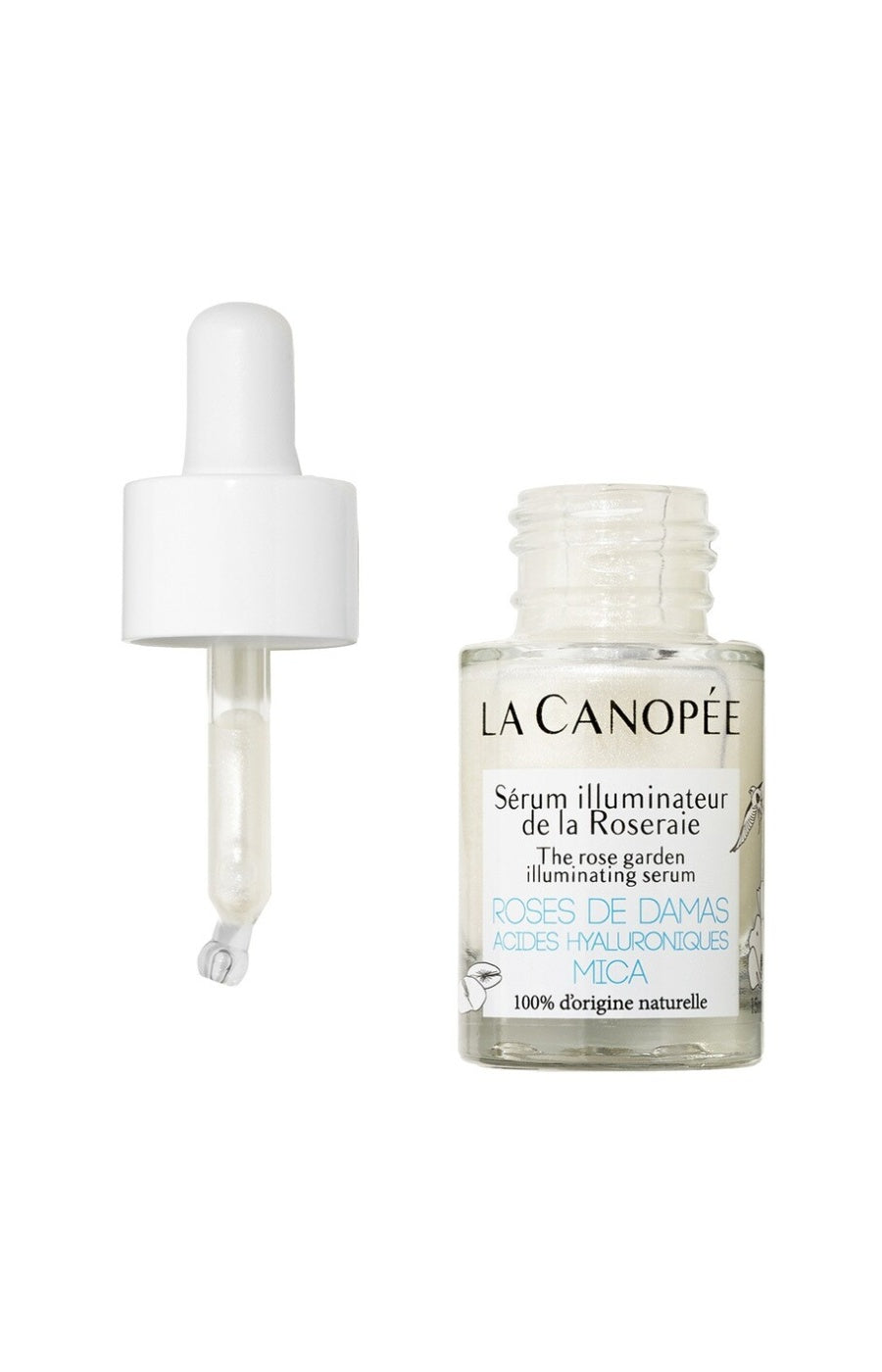 Sérum illuminateur - Rose, acides hyaluroniques & mica - Visage - 15 ml