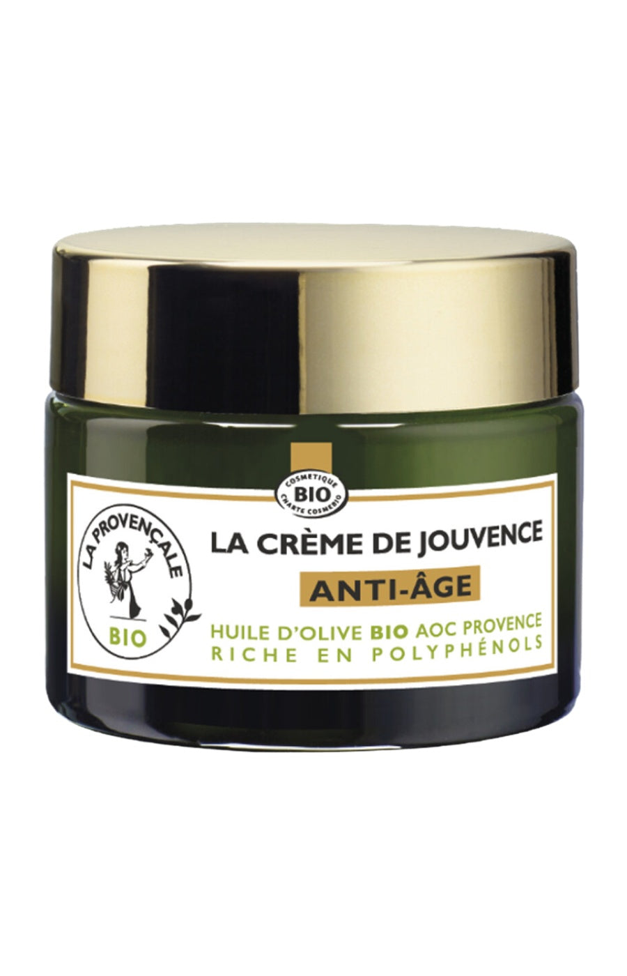 Crème anti-âge bio - Huile d'olive & glycérine végétale - Peaux matures