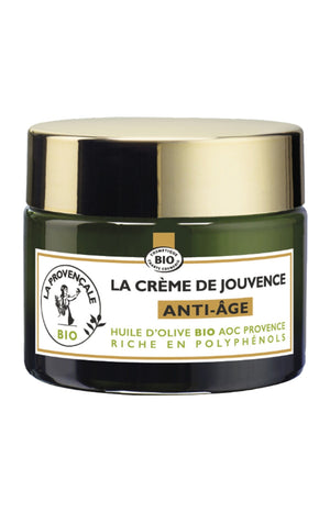 Crème anti-âge bio - Huile d'olive & glycérine végétale - Peaux matures