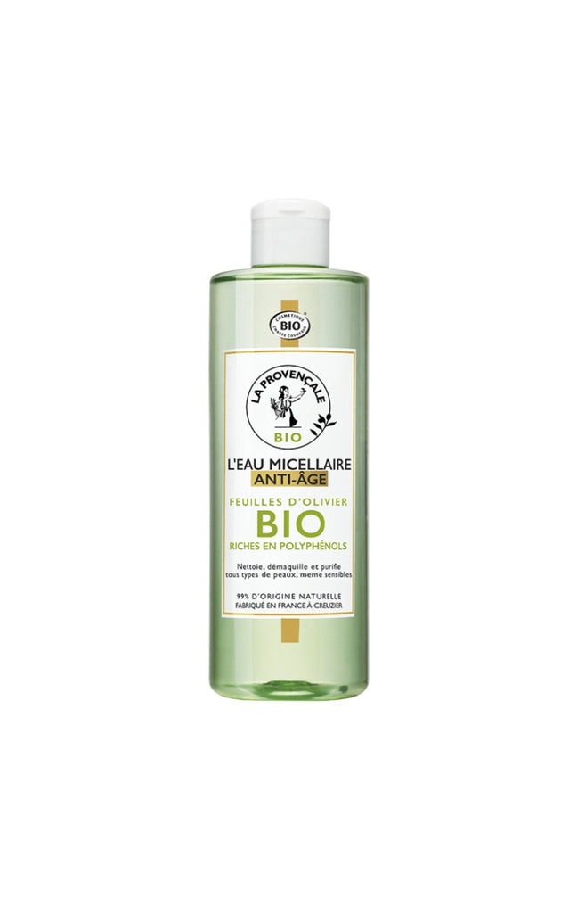 Eau micellaire purifiante anti-âge bio - Feuilles d'olivier - Visage