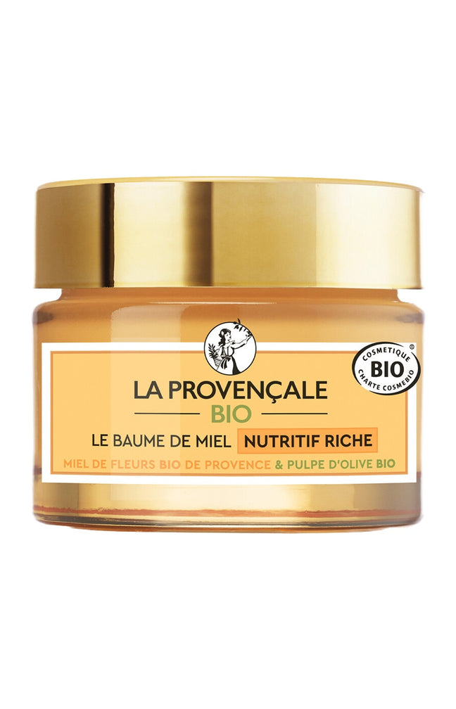 Baume riche nourrissant bio - Miel de fleurs & pulpe d'olive - Peaux très sèches - 50 ml