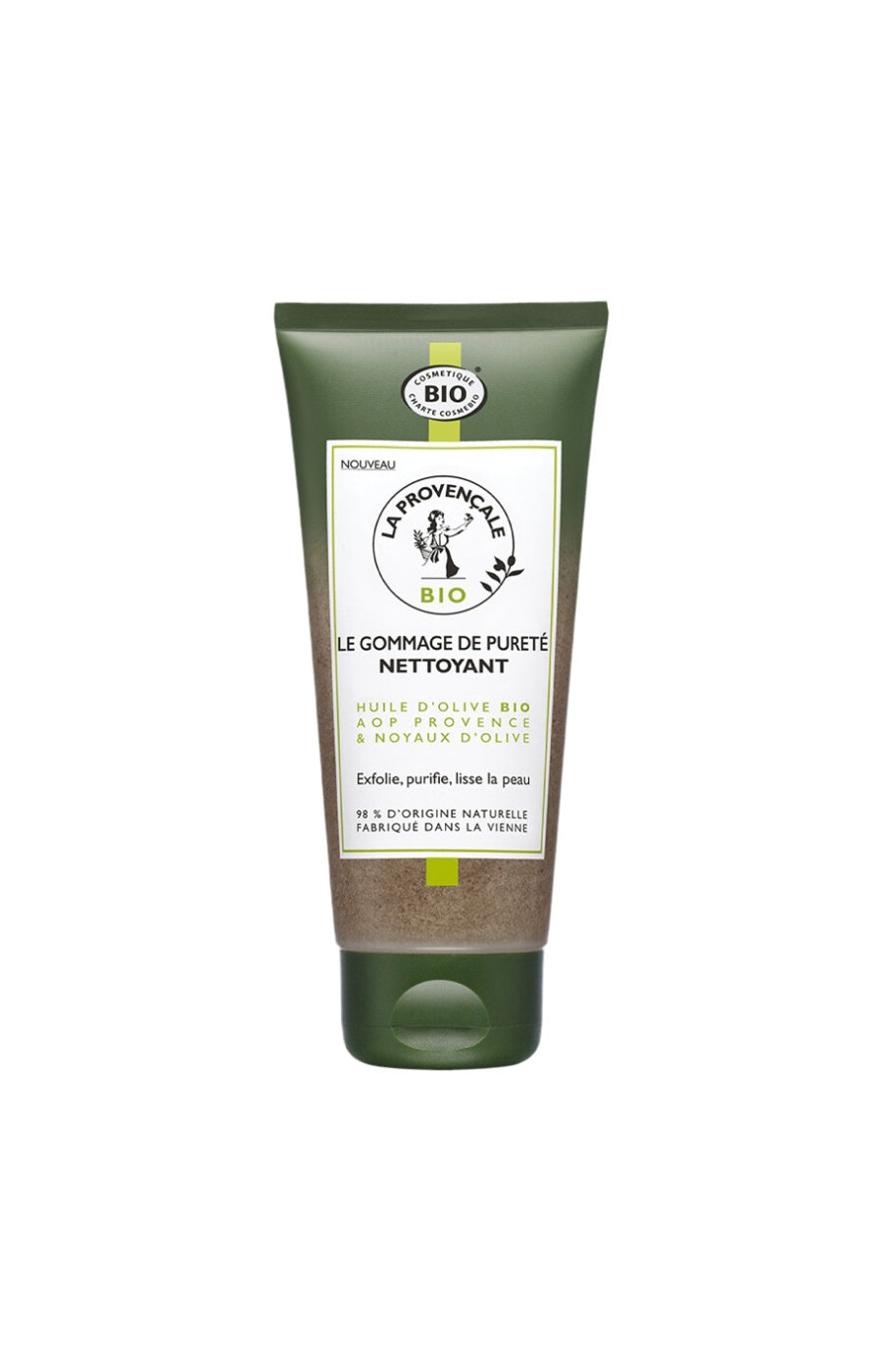 Gommage purifiant bio - Huile & noyaux d'olive - Visage