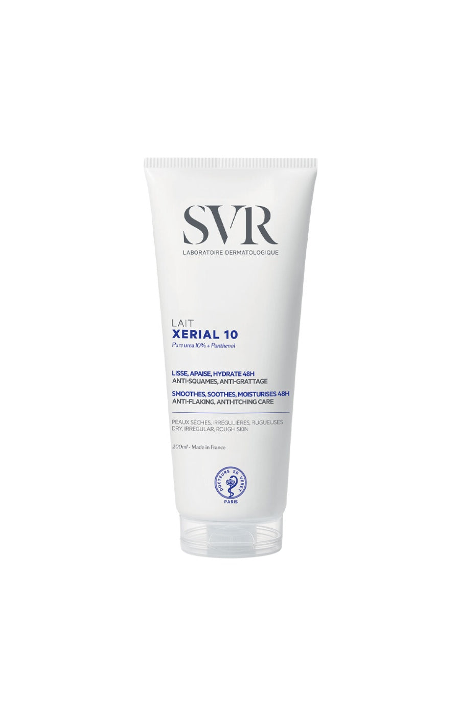 Lait anti-squames apaisant - Xerial 10 - Peaux sèches & sensibles - Corps - 200 ml