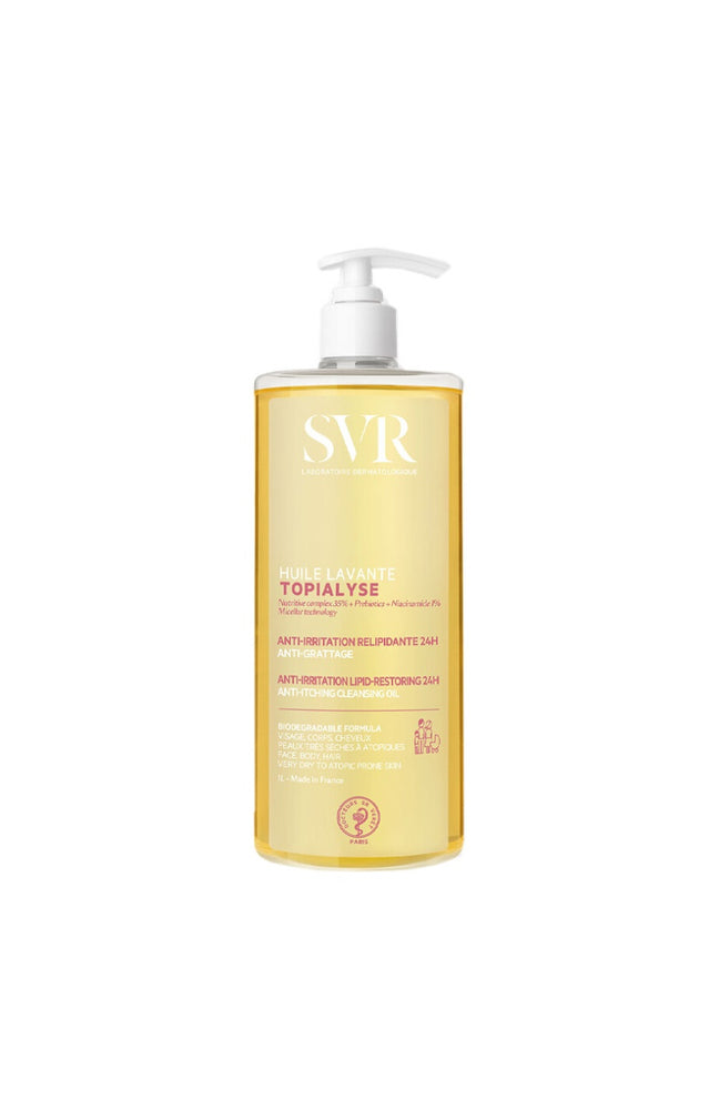 Huile lavante anti-irritation - Topialyse - Peaux sensibles à très sèches - Corps - 1 L