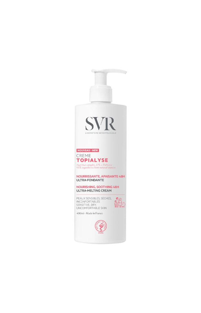 Crème nourrissante anti-dessèchement - Topialyse - Peaux sèches & sensibles - Visage & corps - 400 ml