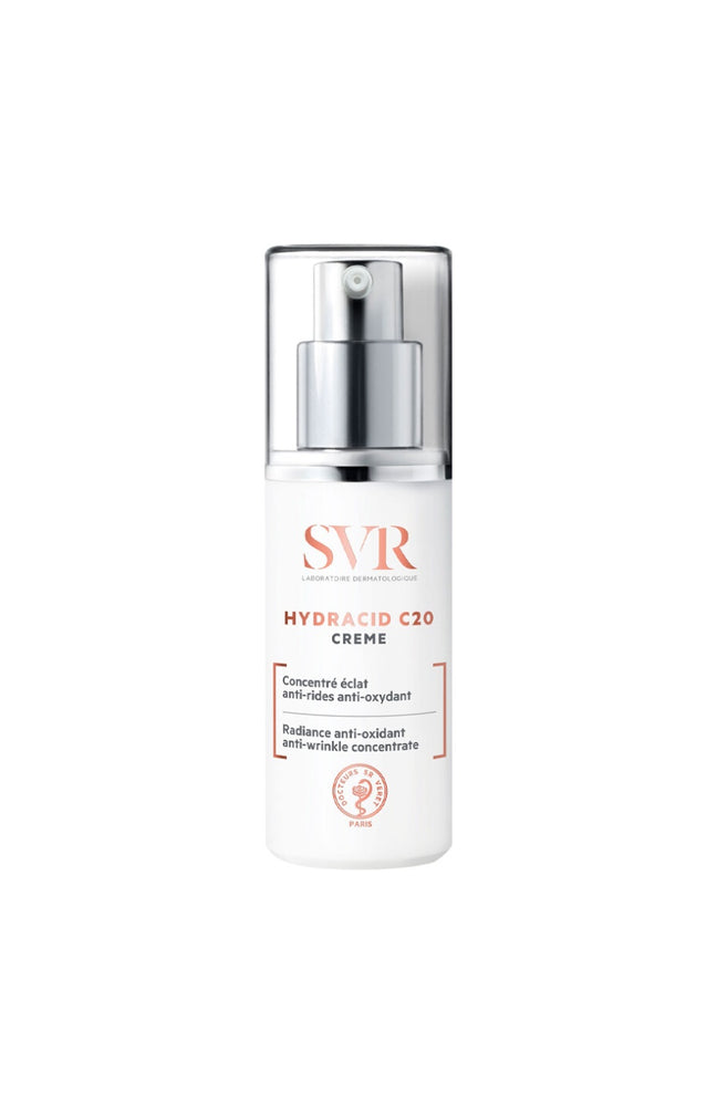 Gel-crème anti-rides & antioxydant - Hydracid C20 - Peaux ternes & sensibles - 30 ml