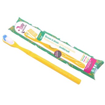 Brosse à dents à tête rechargeable - Jaune - Medium