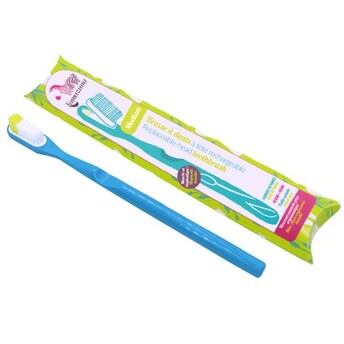 Brosse à dents à tête rechargeable - Bleu - Souple