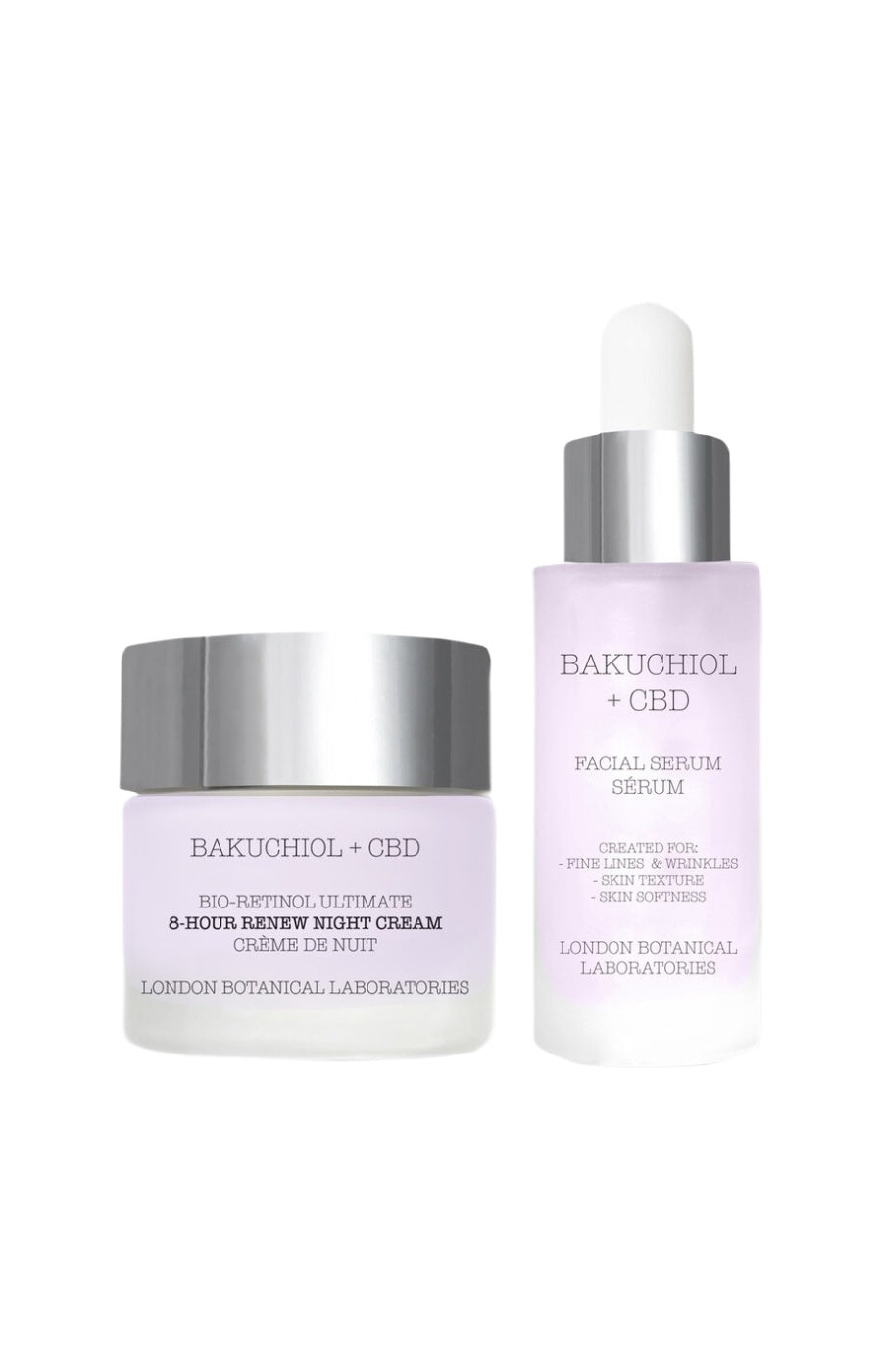 Sérum & crème de jour hydratants - Bakuchiol bio & rétinol - Peaux matures