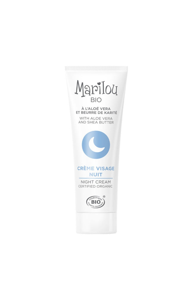 Crème de nuit hydratante bio - Aloe vera & beurre de karité - Visage - 30 ml