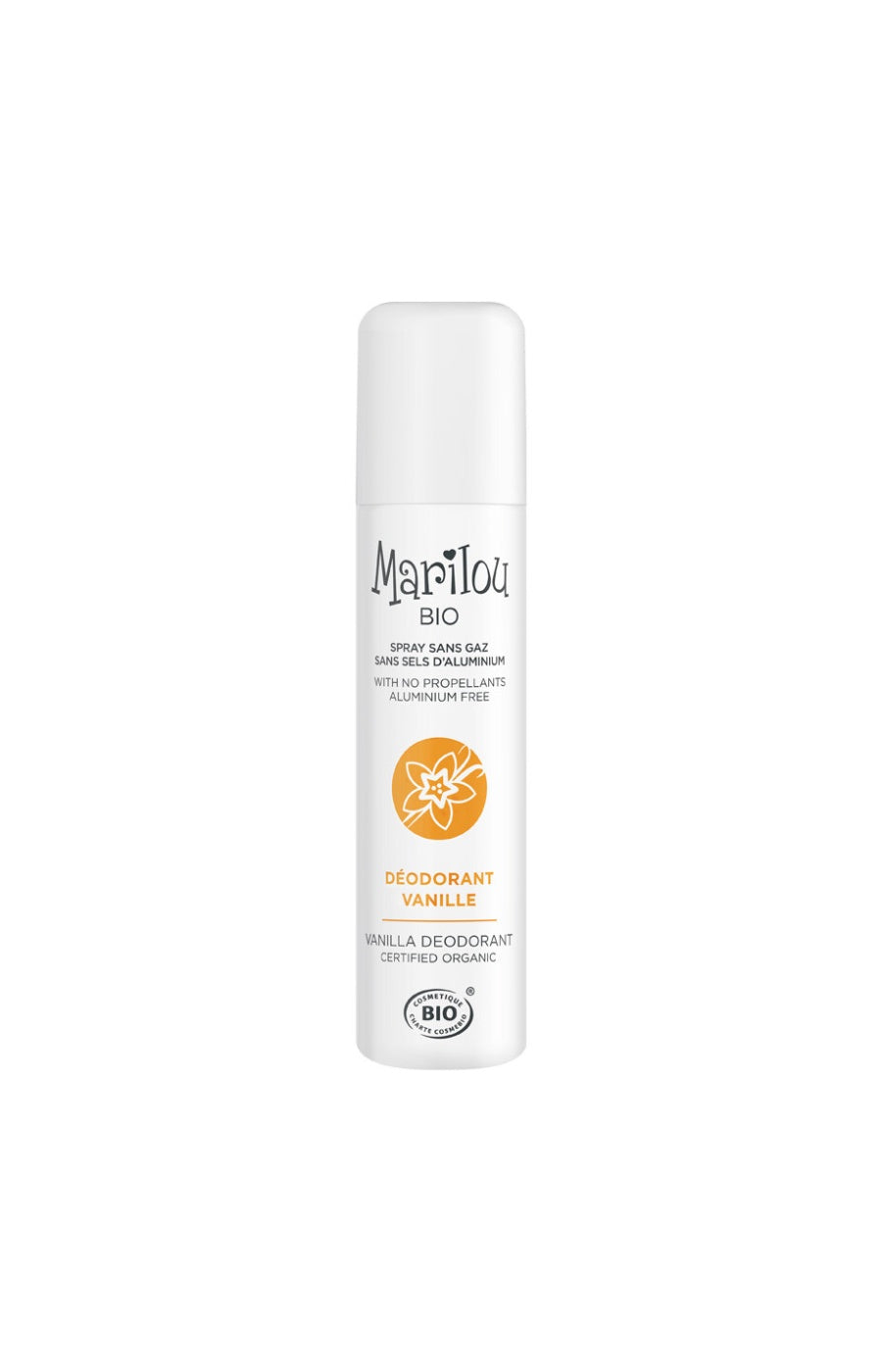 Déodorant spray bio - Vanille - Corps - 75 ml