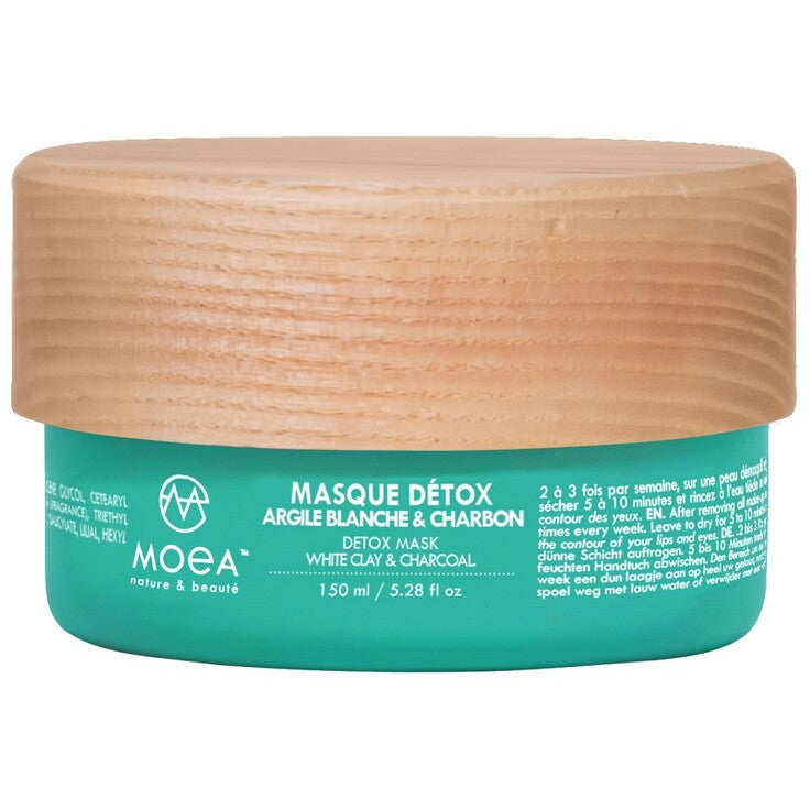 Masque détox - Argile blanche et charbon - Peaux mixtes à grasses