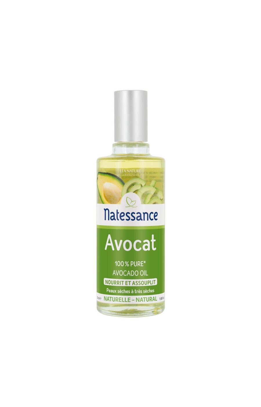 Huile d'avocat 100% pure - Peaux sèches à très sèches - 50 ml