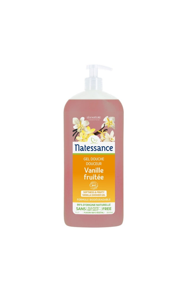 Gel douche douceur bio - Vanille fruitée - 1 L