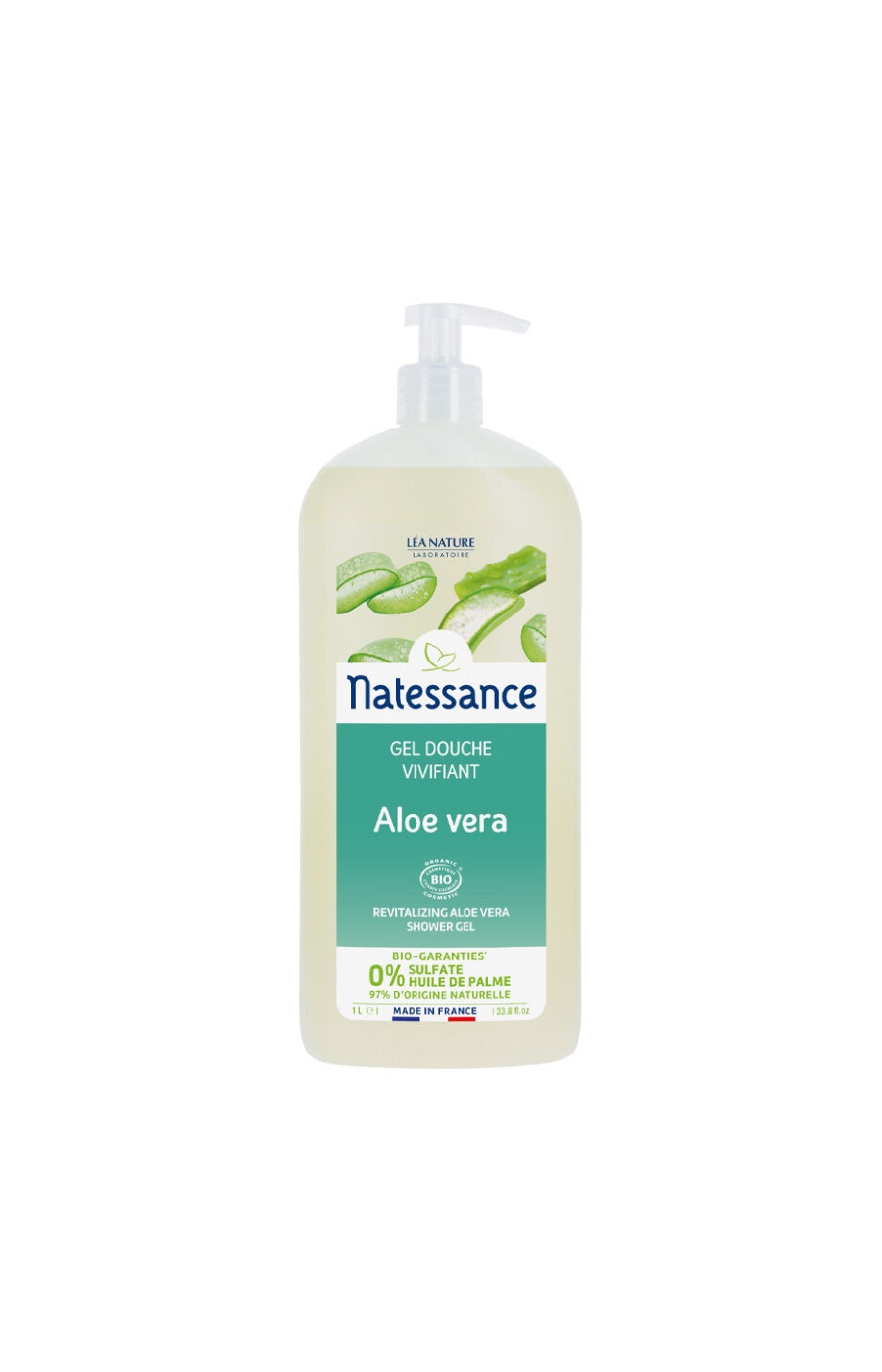 Gel douche revitalisant bio - Aloe vera - 1 L
