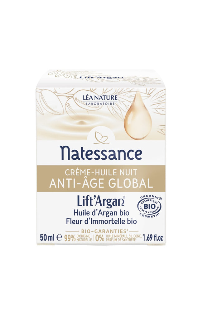 Crème-huile anti-âge global bio - Lift'Argan - Nuit