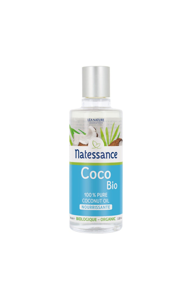 Huile de coco nourrissante bio 100% pure - Peaux très sèches -  100 ml