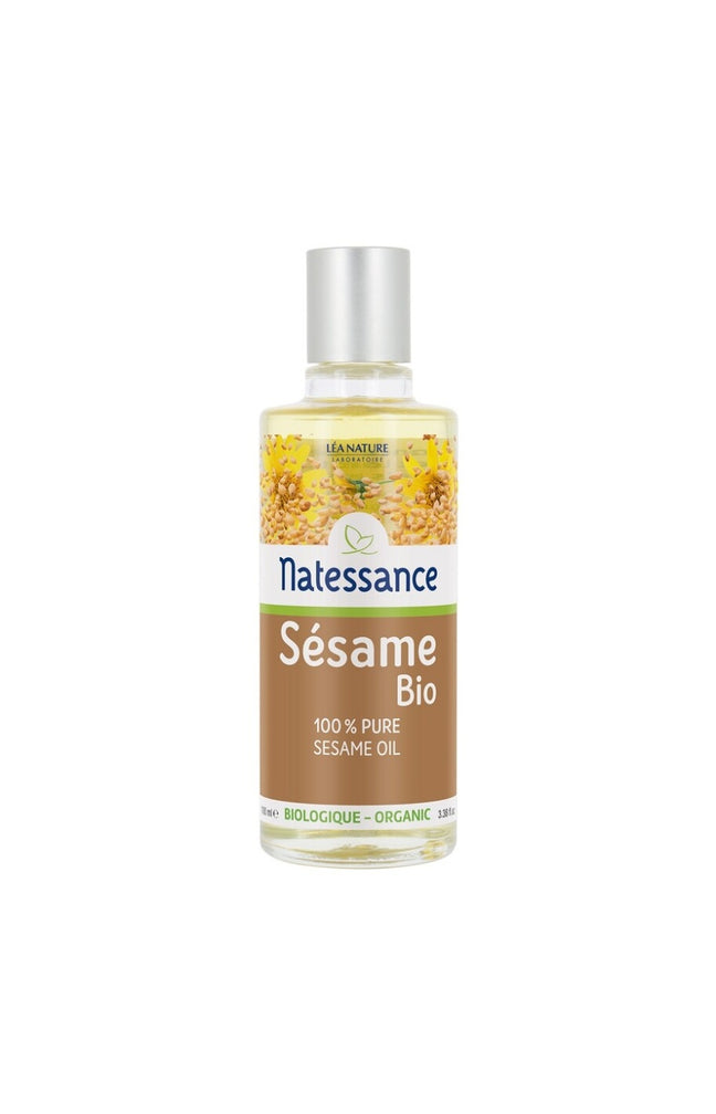 Huile de sésame bio 100% pure - Visage & corps - 100 ml
