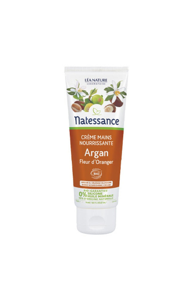Crème mains nourrissante bio - Argan & fleur d'oranger - 75 ml