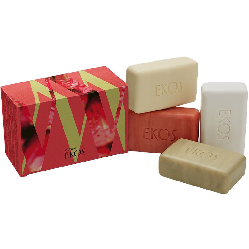 Savons solides crémeux vegan - Ekos - 4 x 100 g