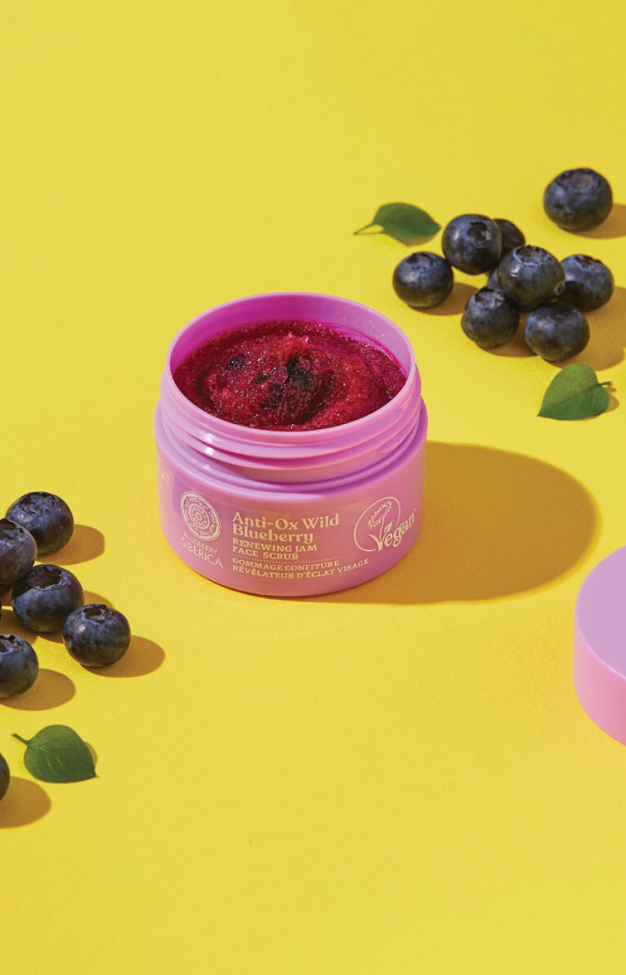 Gommage confiture révélateur d'éclat vegan - Myrtille - Visage