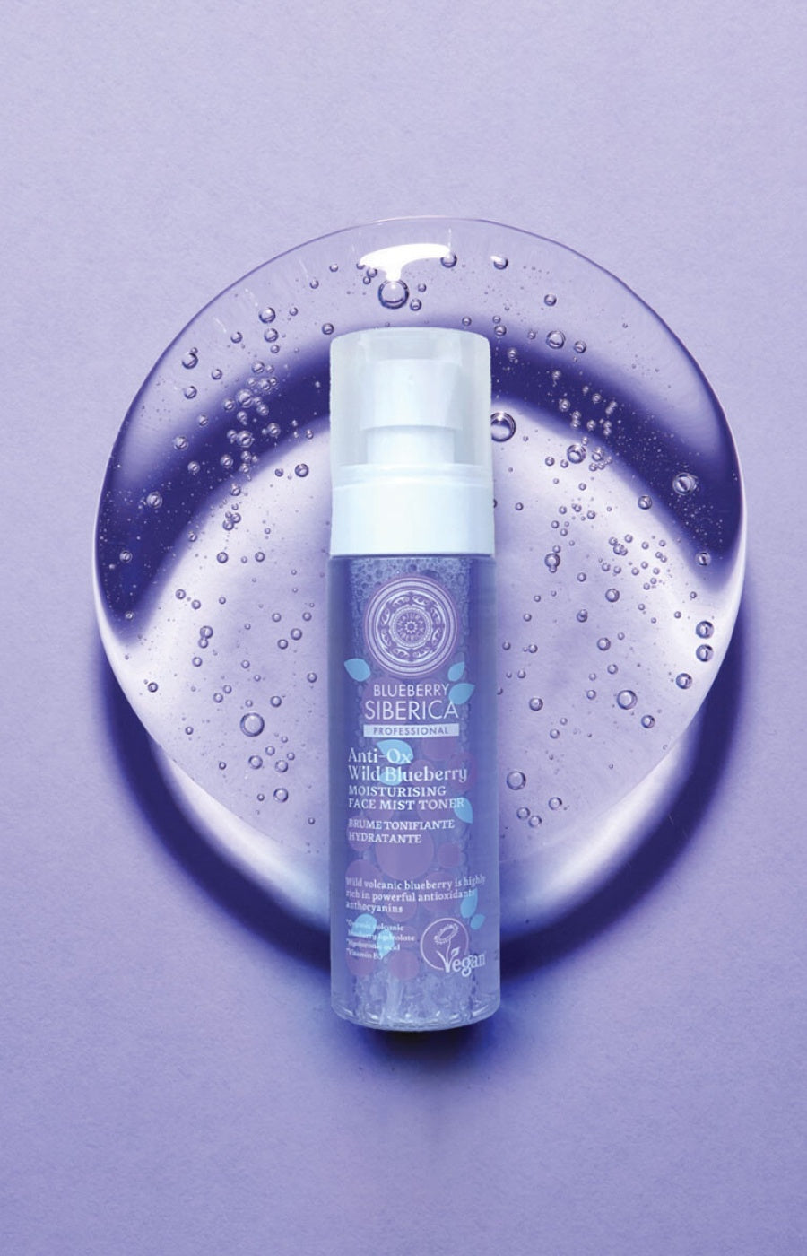 Brume tonifiante hydratante vegan - Myrtille - Visage