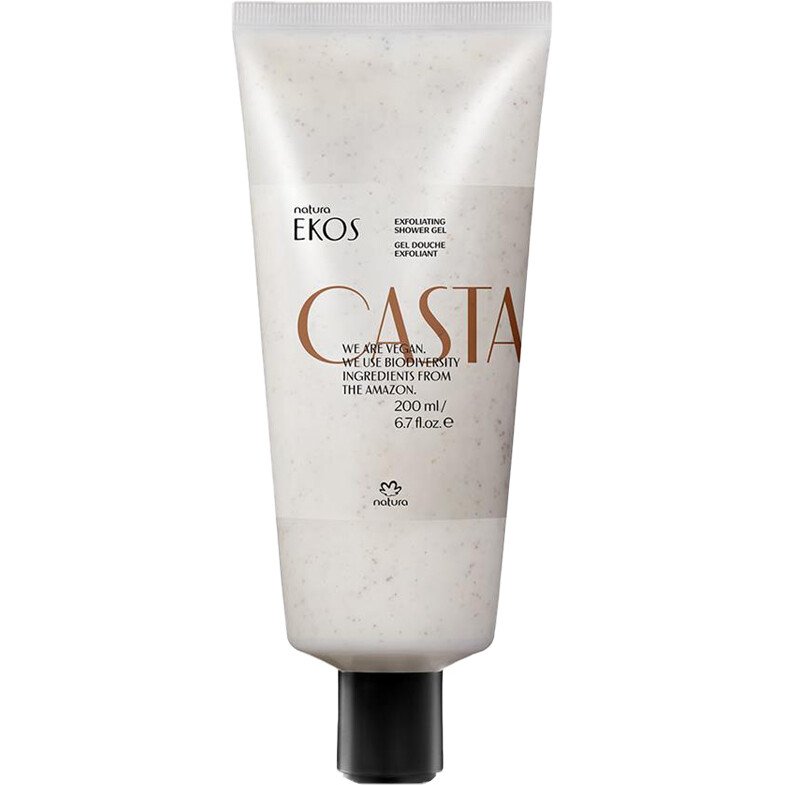 Gel douche exfoliant vegan - Ekos - Huile de noix du Brésil - 200 ml