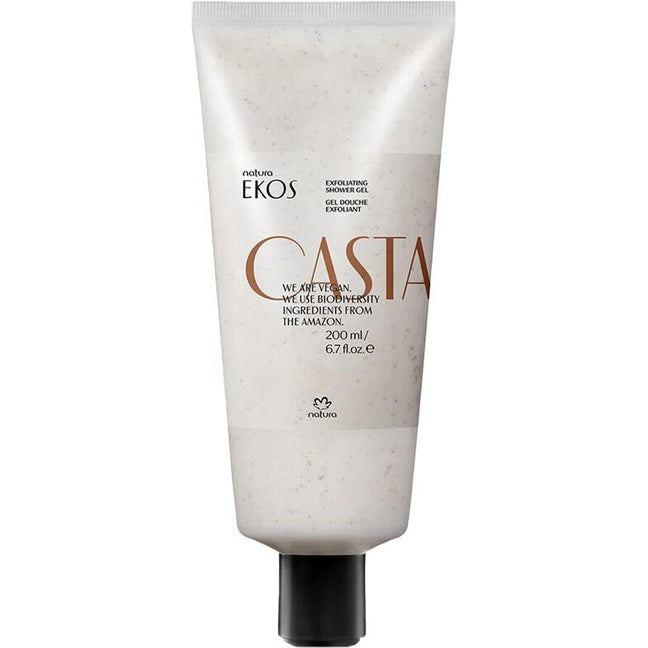 Gel douche exfoliant vegan - Ekos - Huile de noix du Brésil - 200 ml