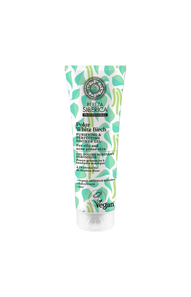 Gel douche purifiant vegan - Bouleau blanc - Peaux grasses ou acnéiques - 200 ml