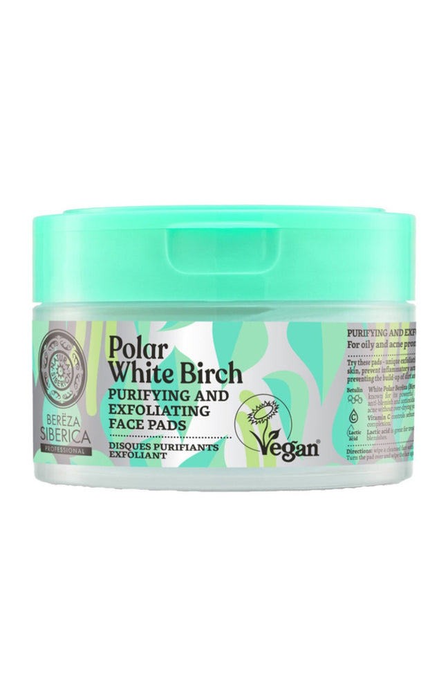 Disques purifiants exfoliants vegan - Bouleau blanc - Peaux grasses ou acnéiques - 20 unités