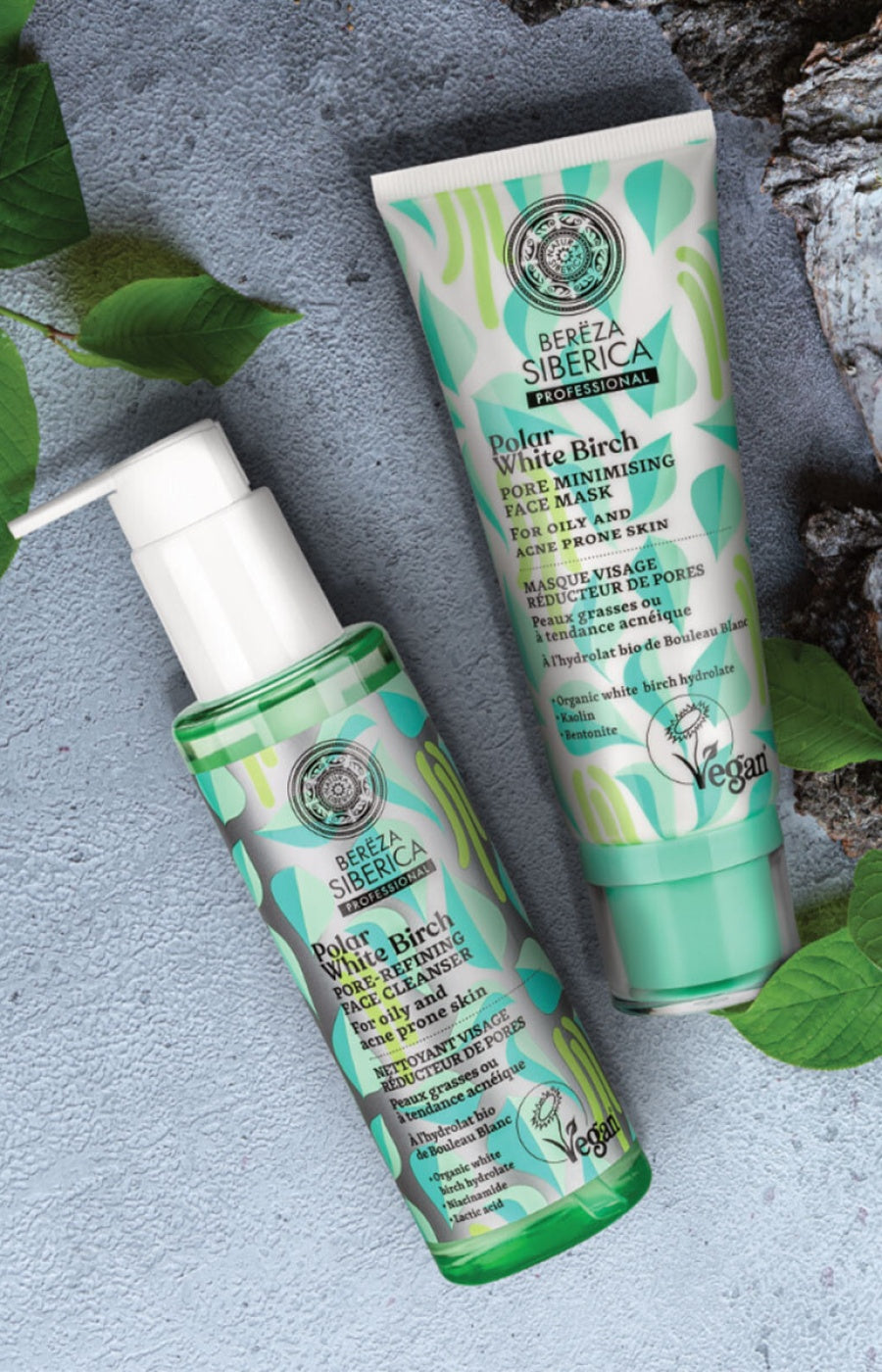 Nettoyant réducteur de pores vegan - Bouleau blanc - Peaux grasses ou acnéiques
