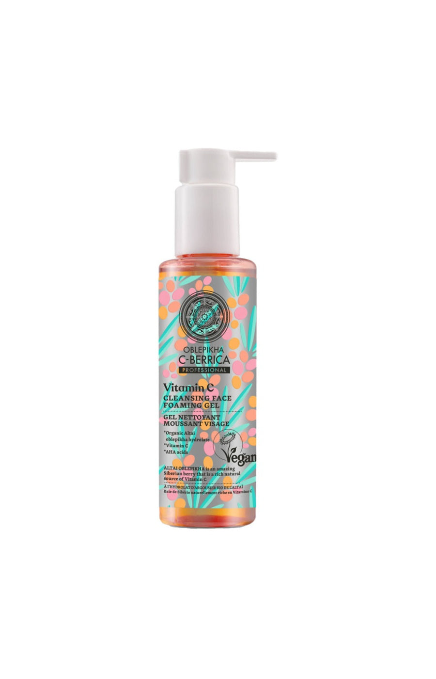 Gel nettoyant moussant vegan - Vitamine C - Visage