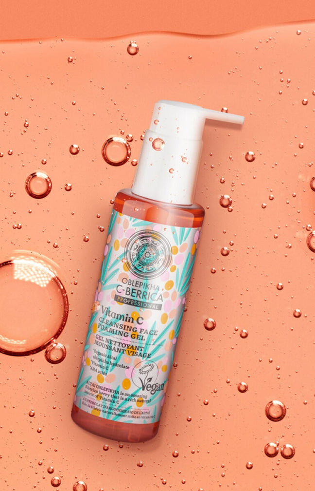 Gel nettoyant moussant vegan - Vitamine C - Visage