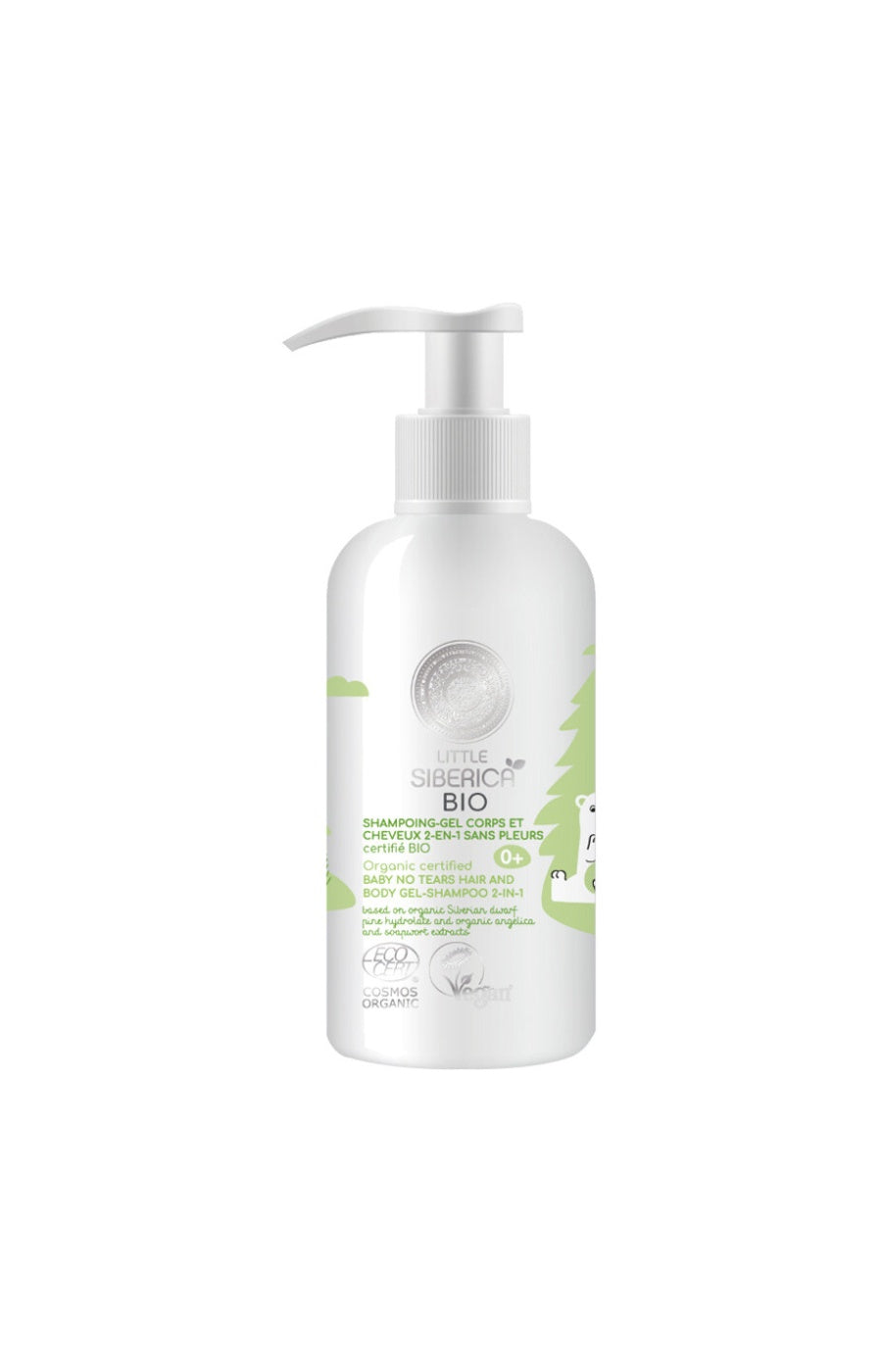 Gel douche 2-en-1 bio - Little Siberica - Corps & cheveux - Bébé - 250 ml